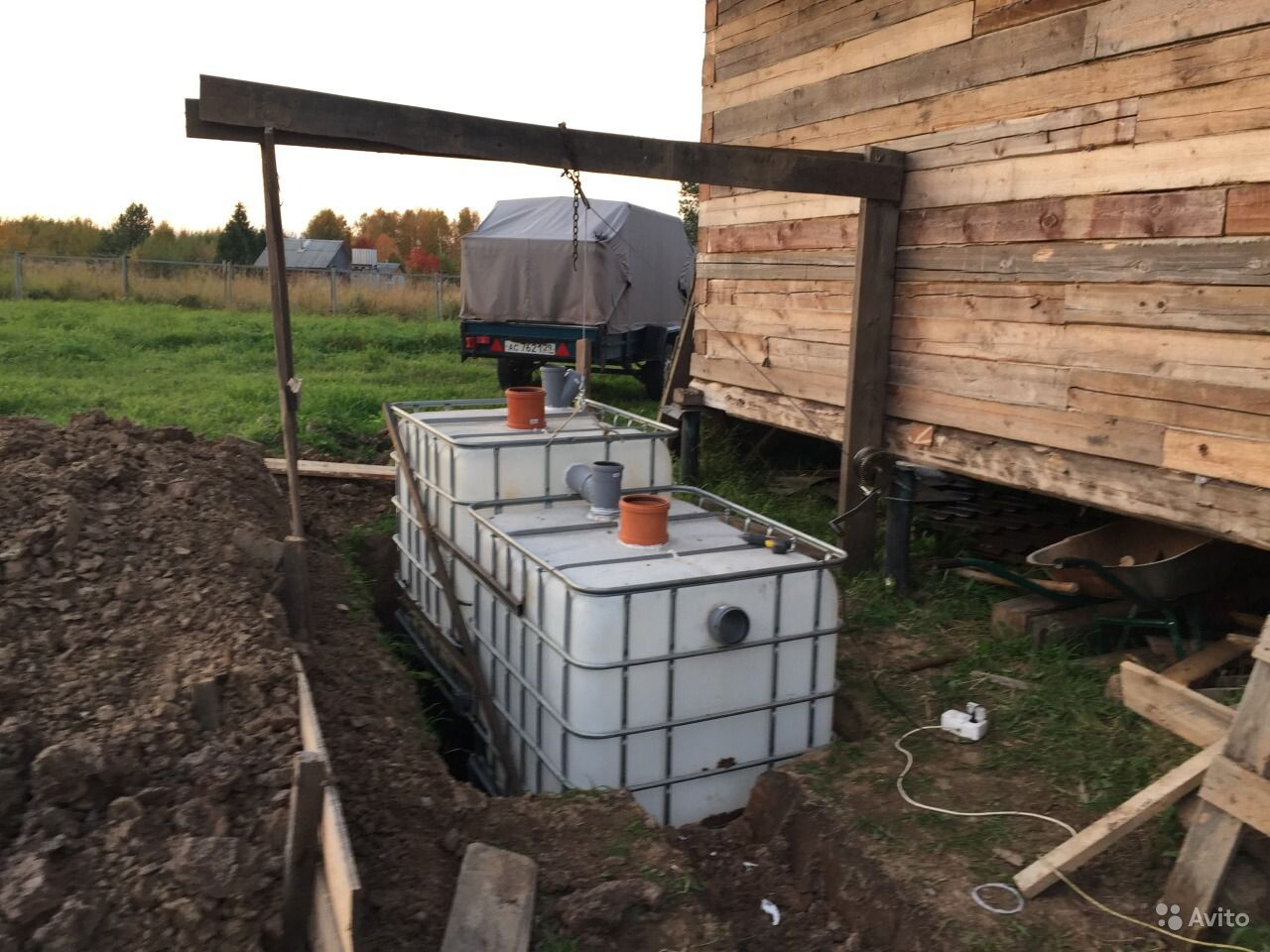 канализация в частном доме из кубов
